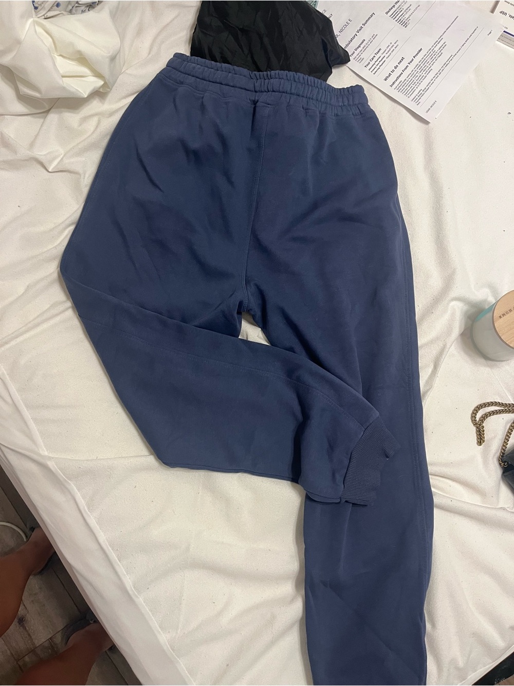 ALO Yoga Navy Blue Track Joggers